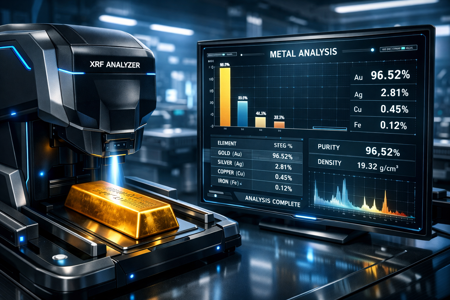 Precision checks for gold bar weight and dimensions