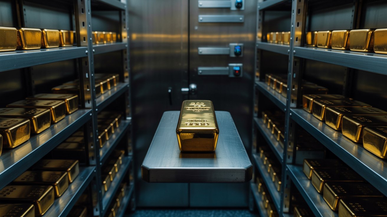 Secure storage and protection considerations for gold bullion