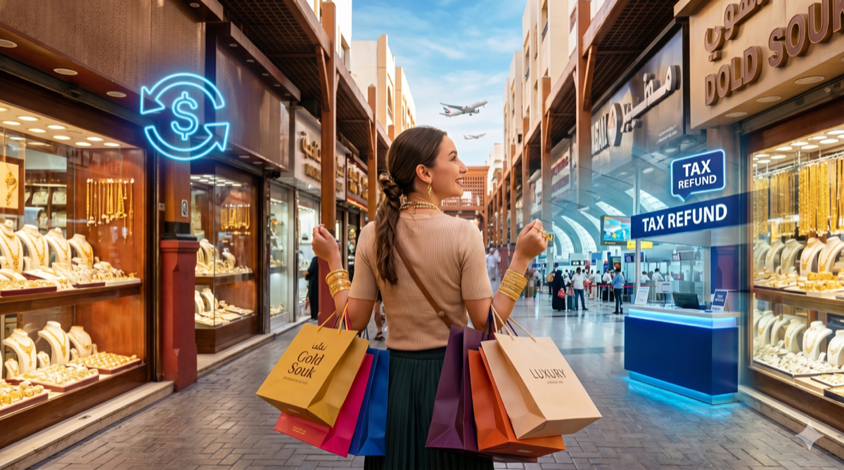 Tourist VAT refund process for gold purchases in Dubai