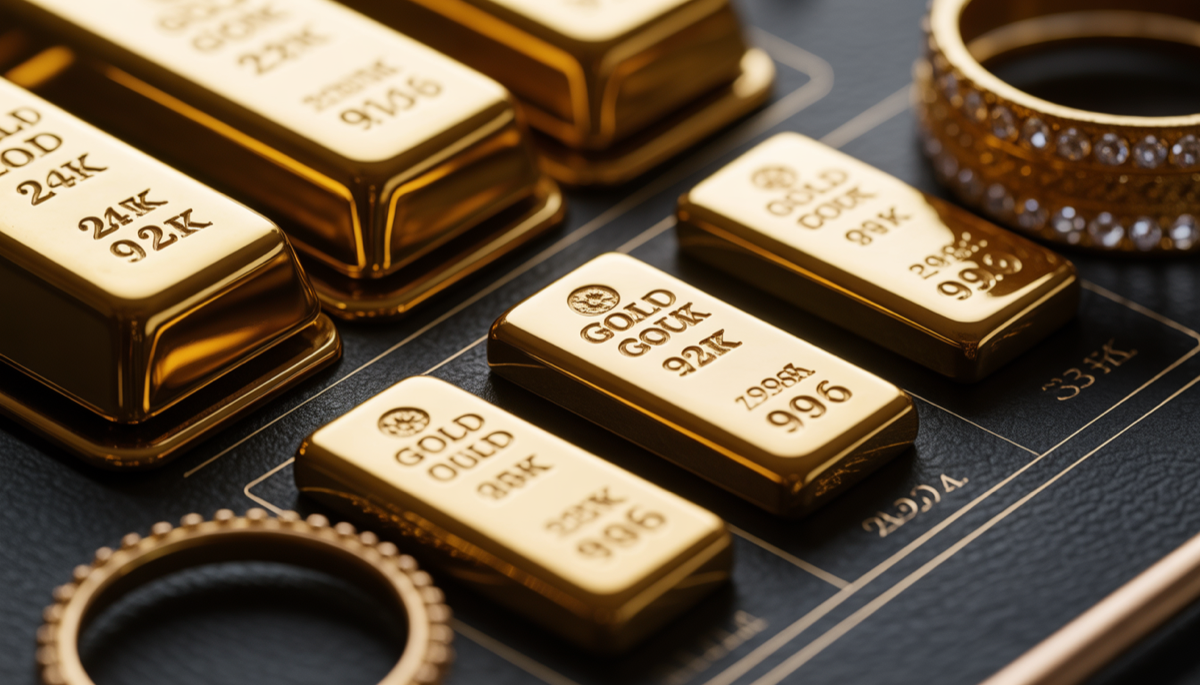 Gold purity explained in karats and fineness